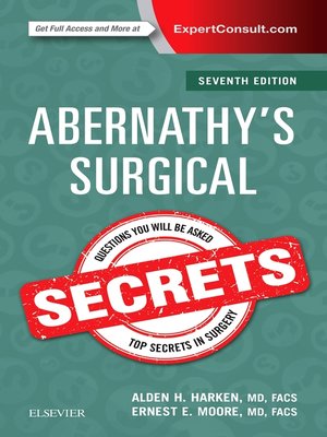 cover image of Abernathy's Surgical Secrets